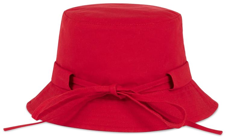 Jacquemus Le Bob Gadjo Canvas Bucket Hat Red