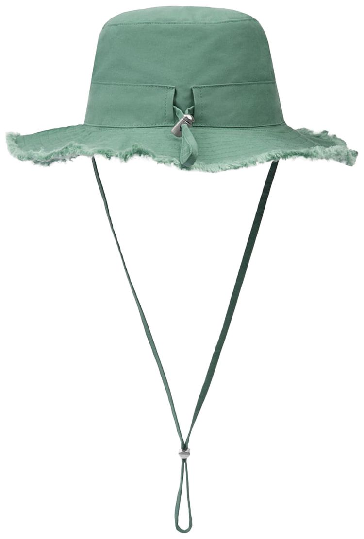 Jacquemus Le Bob Artichaut Large Brim Bucket Hat Green