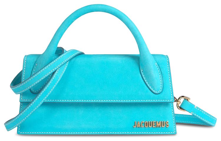 Jacquemus Le Chiquito Long Top Handle Bag Turquoise