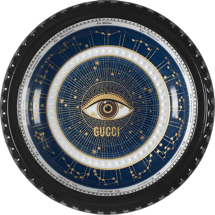 Gucci Zodiac Map Trinket Tray 'Black/Gold'