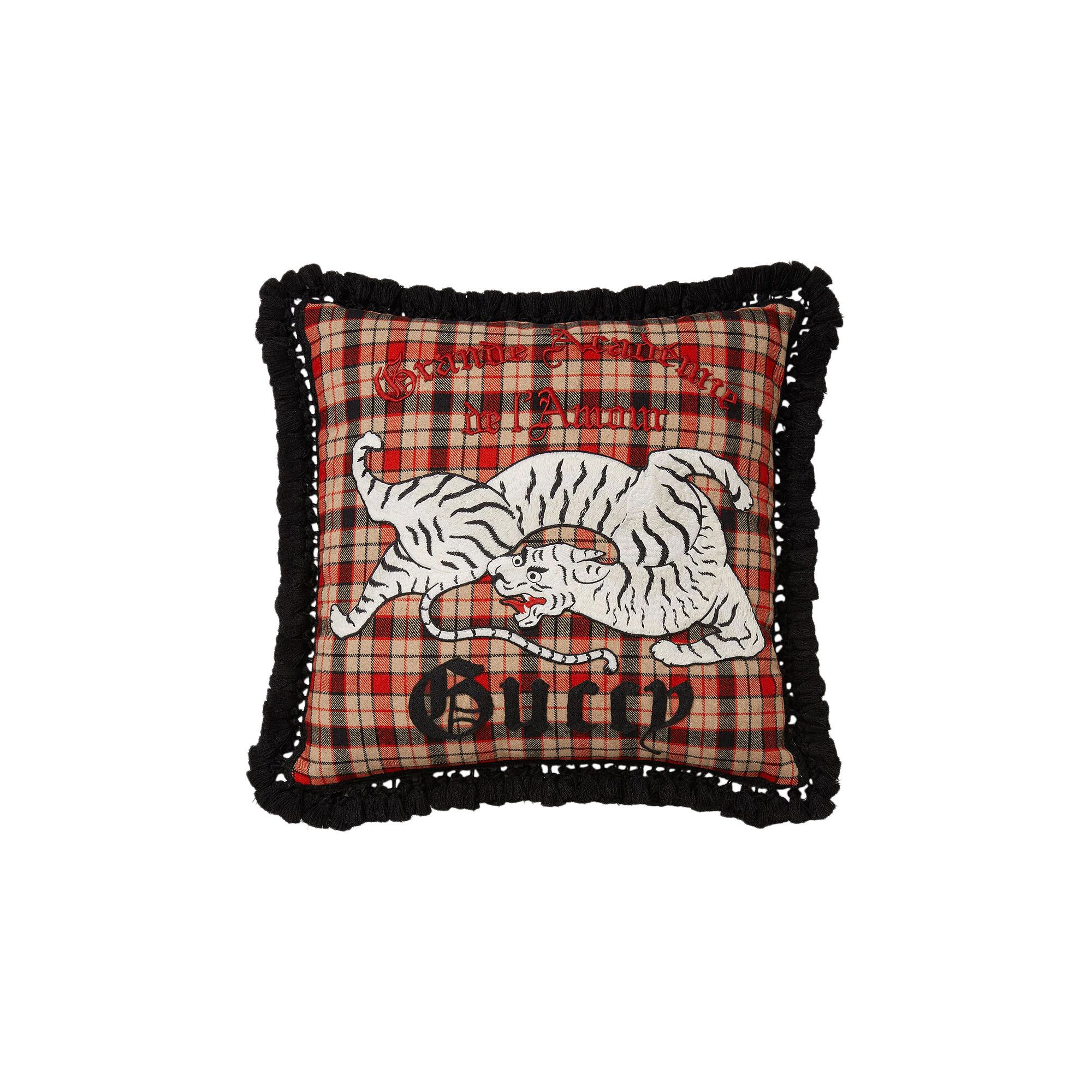 Gucci outlet tiger pillow