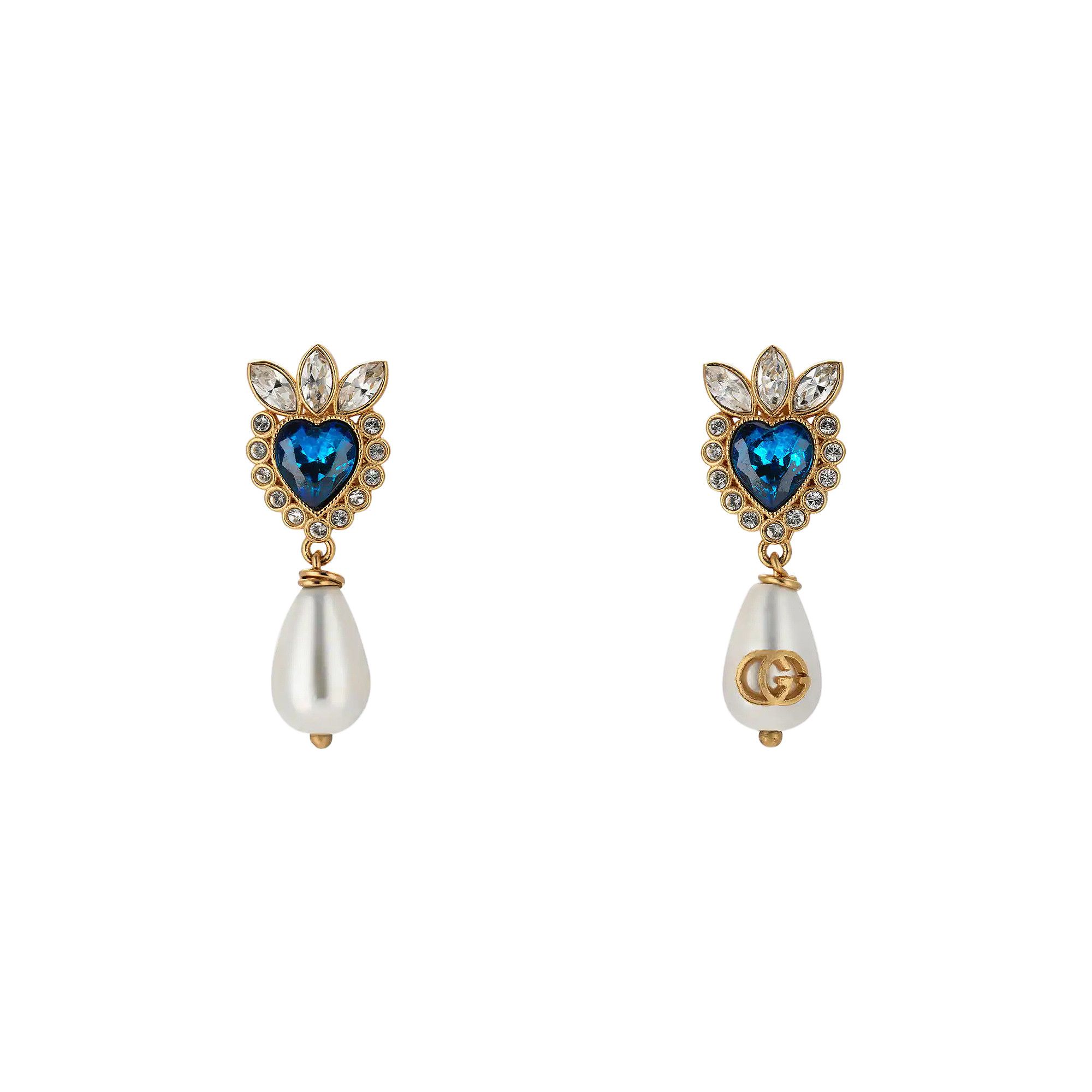 Gucci heart earrings gold shop