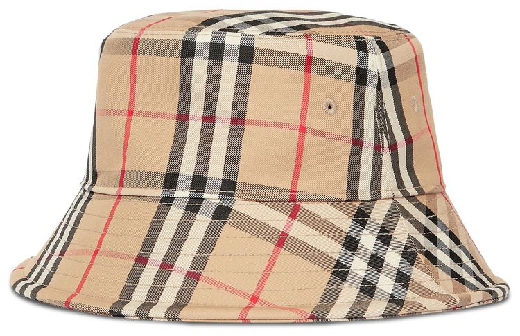 Burberry Vintage Check Bucket Hat Archive Beige