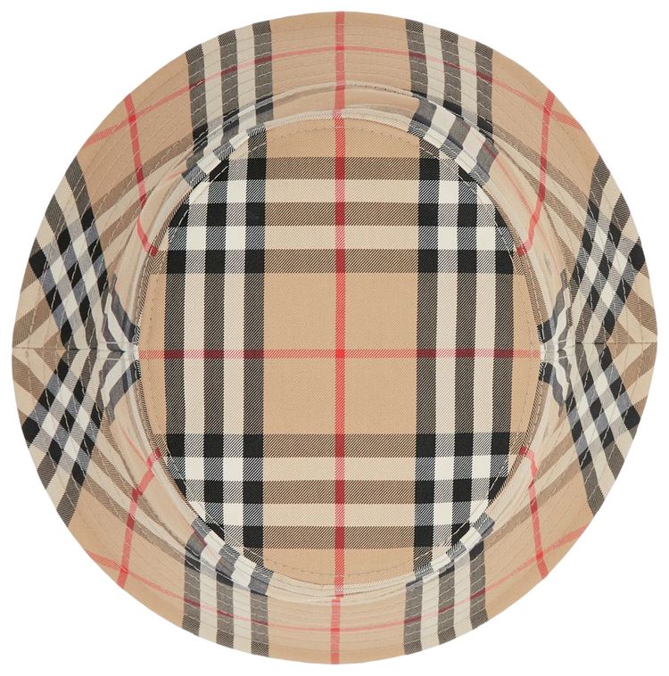 Burberry Vintage Check Bucket Hat Archive Beige