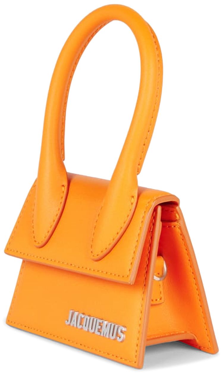 Jacquemus Le Chiquito Homme Mini Leather Bag Orange