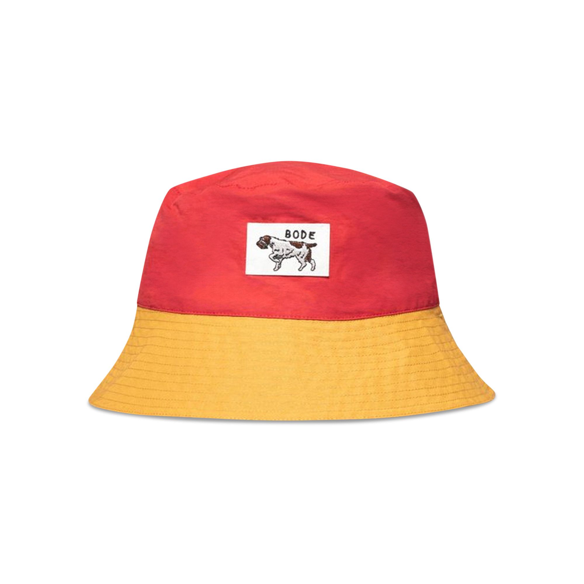 Buy Bode Monday Bucket Hat 'Red/Yellow' - 3038 100000703MBH RED | GOAT