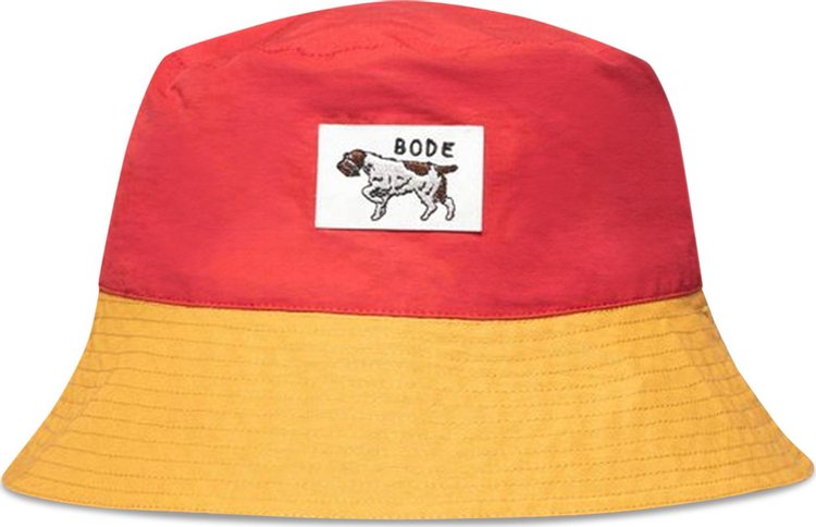 Bode Monday Bucket Hat 'Red/Yellow'