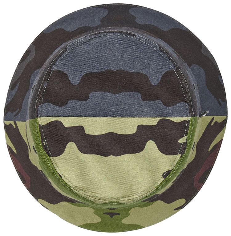 Burberry Camouflage Bucket Hat Multicolor