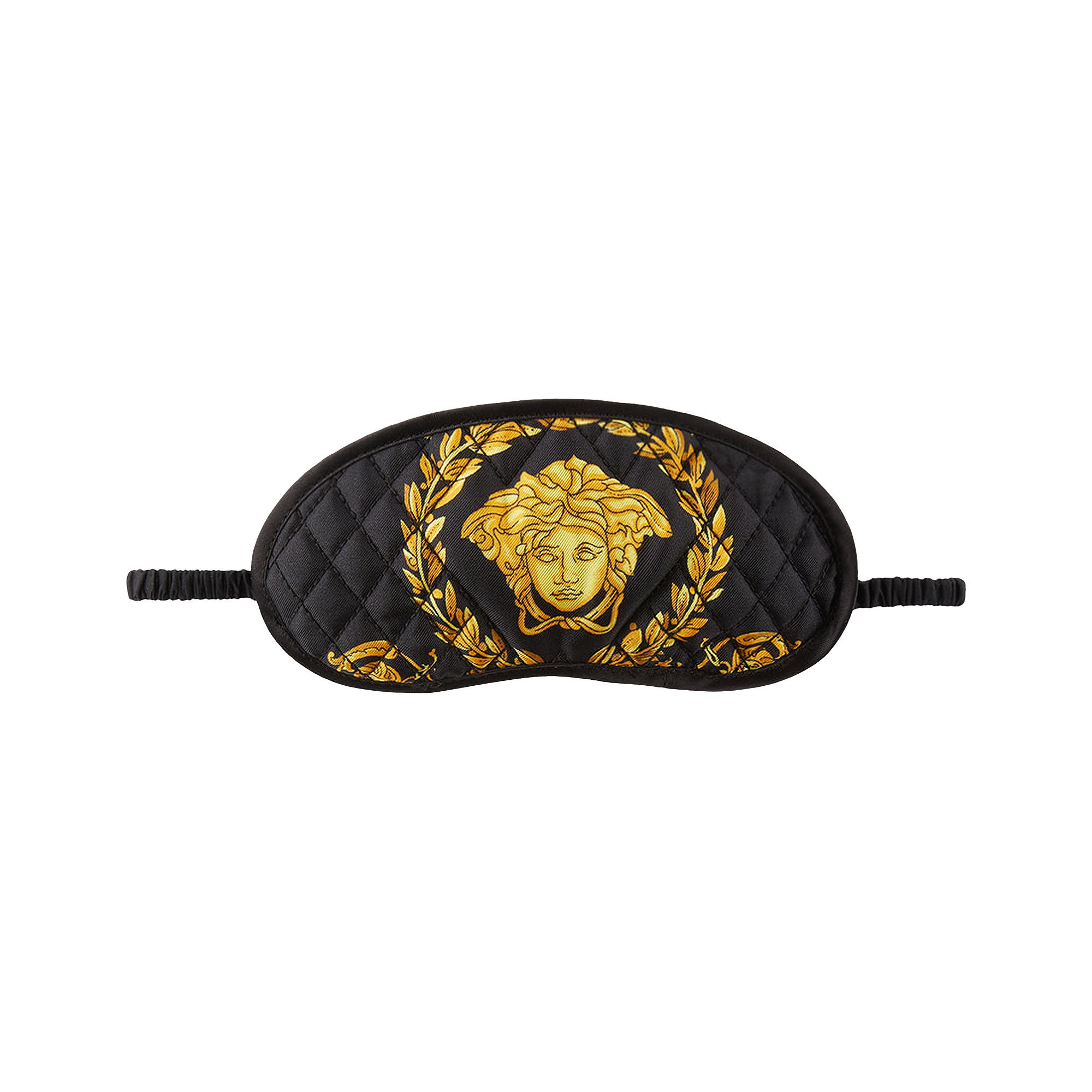 マスク VERSACE Printed silk eye mask (ZMAS18104ZSEP0186 Z7011) VERSACE Crete de Fleur Sleep Mask ZMAS18104 ZSEP0186 Z7011