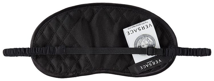 Versace Crete De Fleur Silk Sleep Mask BlackGold