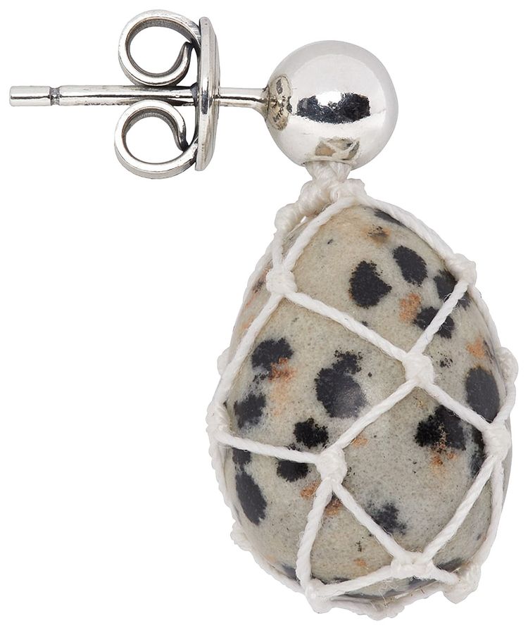 Bottega Veneta Dalmaitian Bead Earrings DalmationWhite