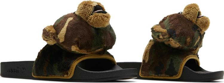 Jeremy Scott x Adilette Slide Camo Teddy