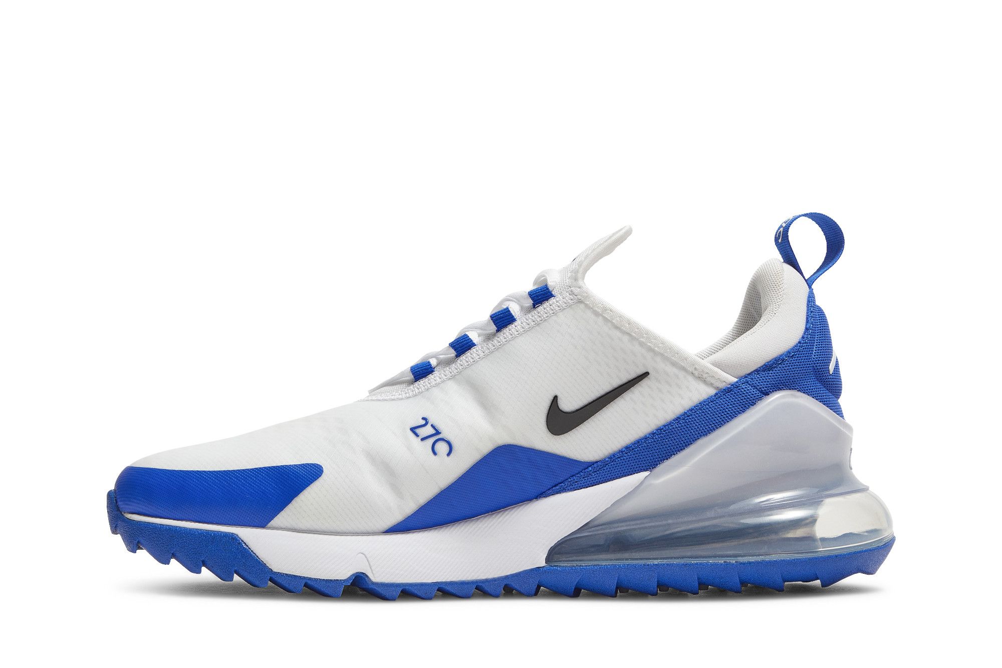 nike air max golf shoes blue and white