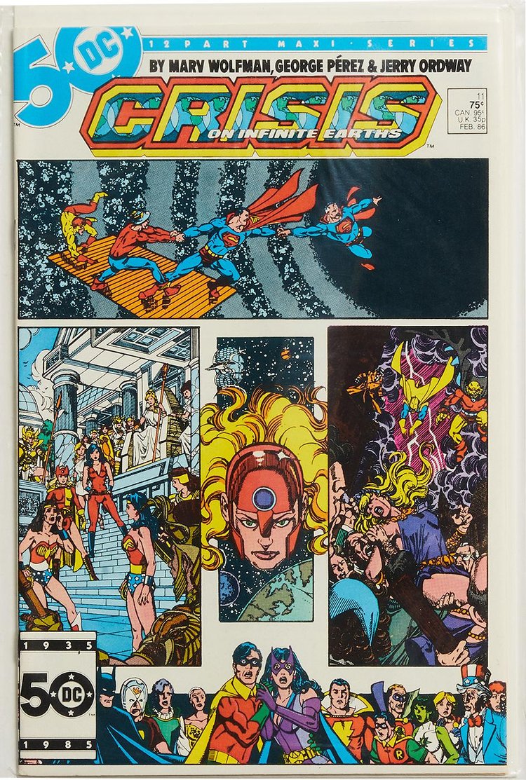 DC Comics Vintage 1986 Crisis On Infinite Earths Issue #1 'Multicolor'