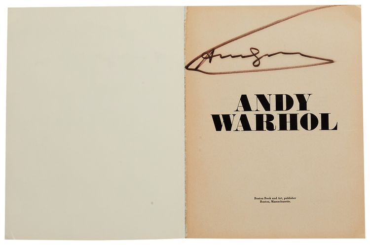 The Stockholm Catalogue by Andy Warhol Books Signed Copy