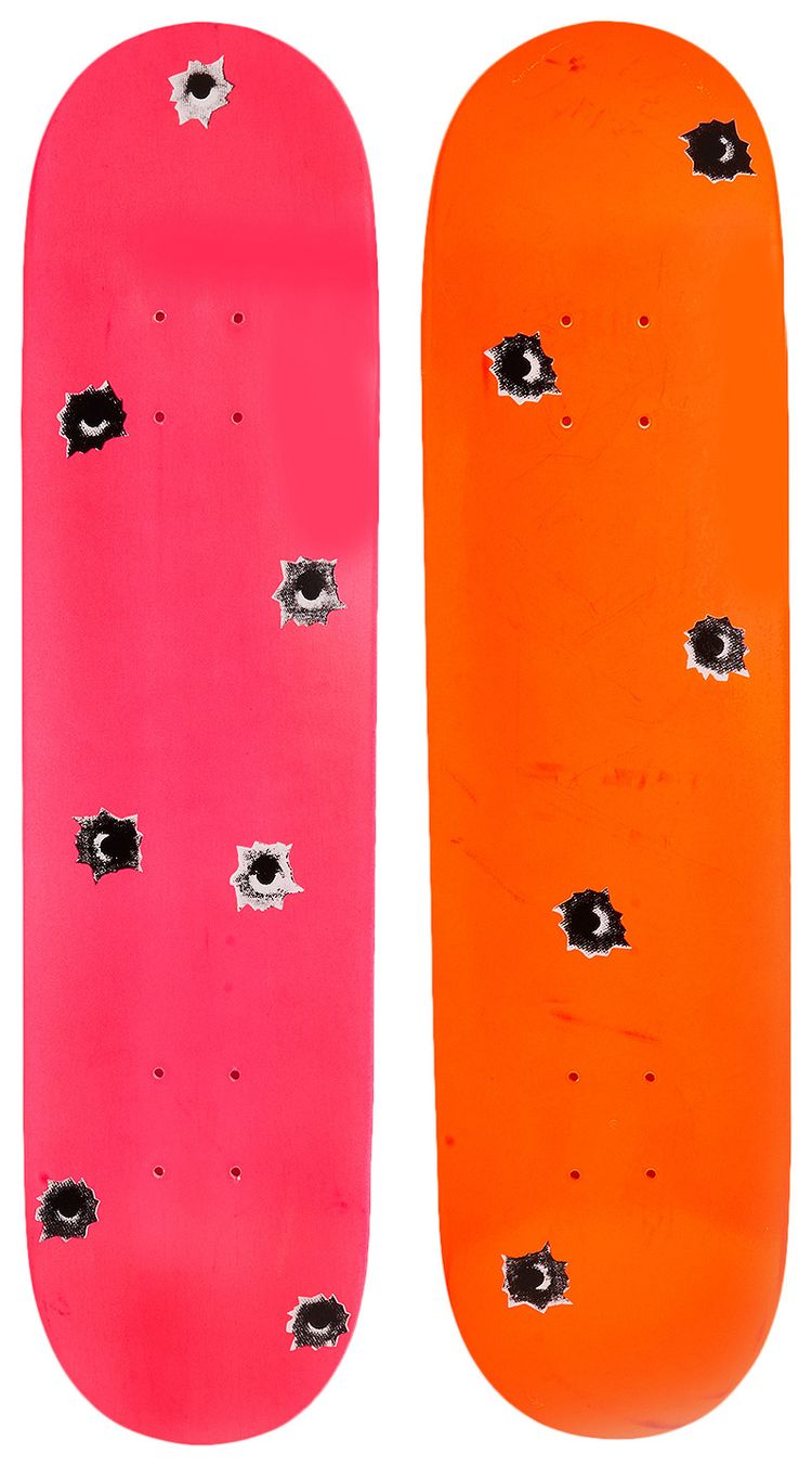 Supreme x Nate Lowman Skate Decks Set of 2 Multi Color