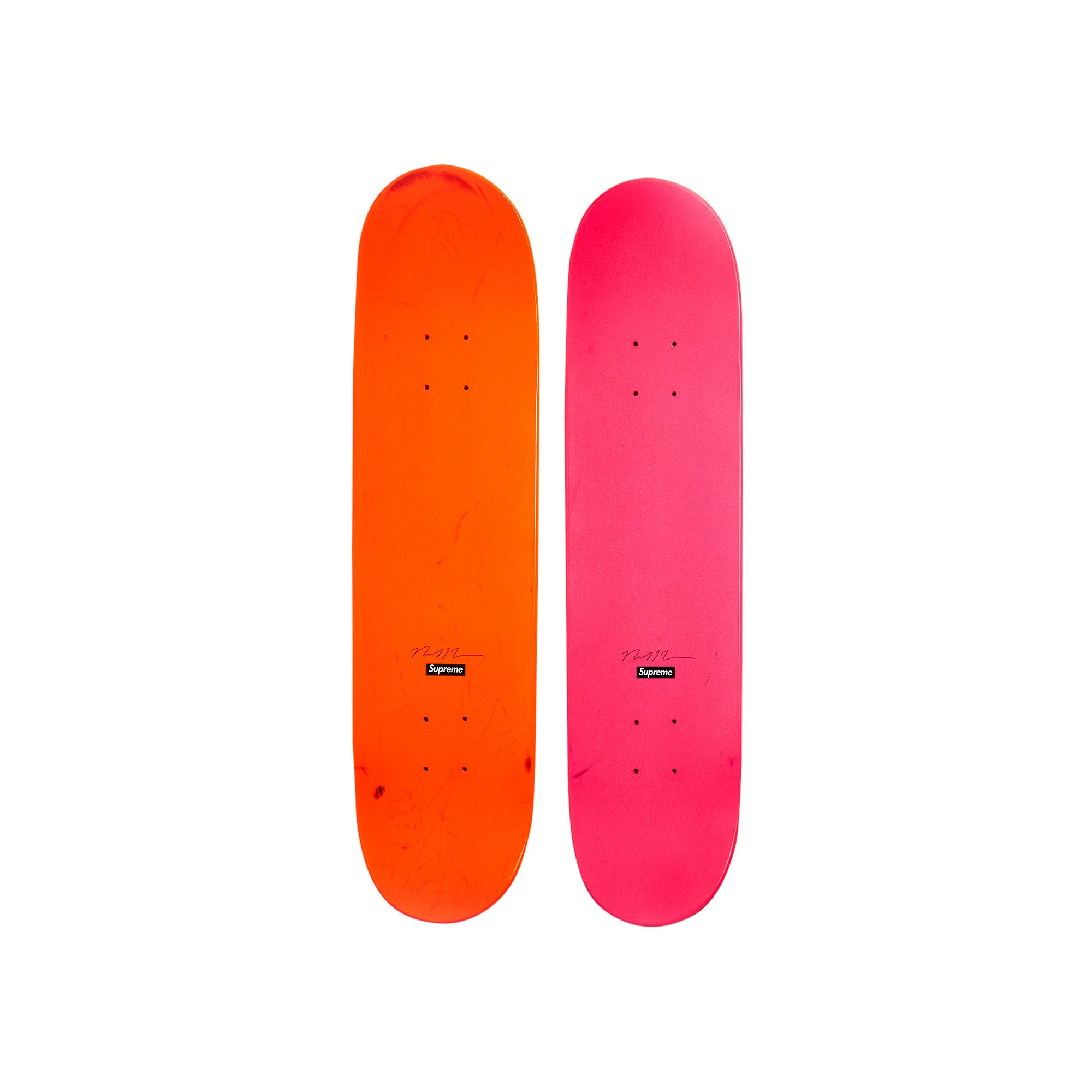 Buy Supreme x Nate Lowman Skate Decks (Set of 2) 'Multi