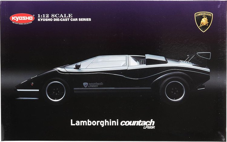 Lamborghini Countach LP500R 1/2 Diecast Model Car 'Black'