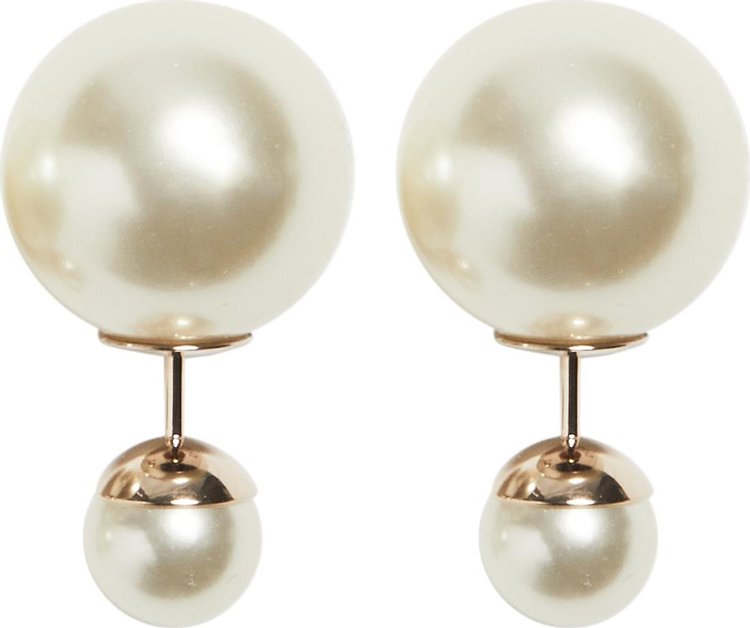 Dior Tribales Earrings 'White/Gold'