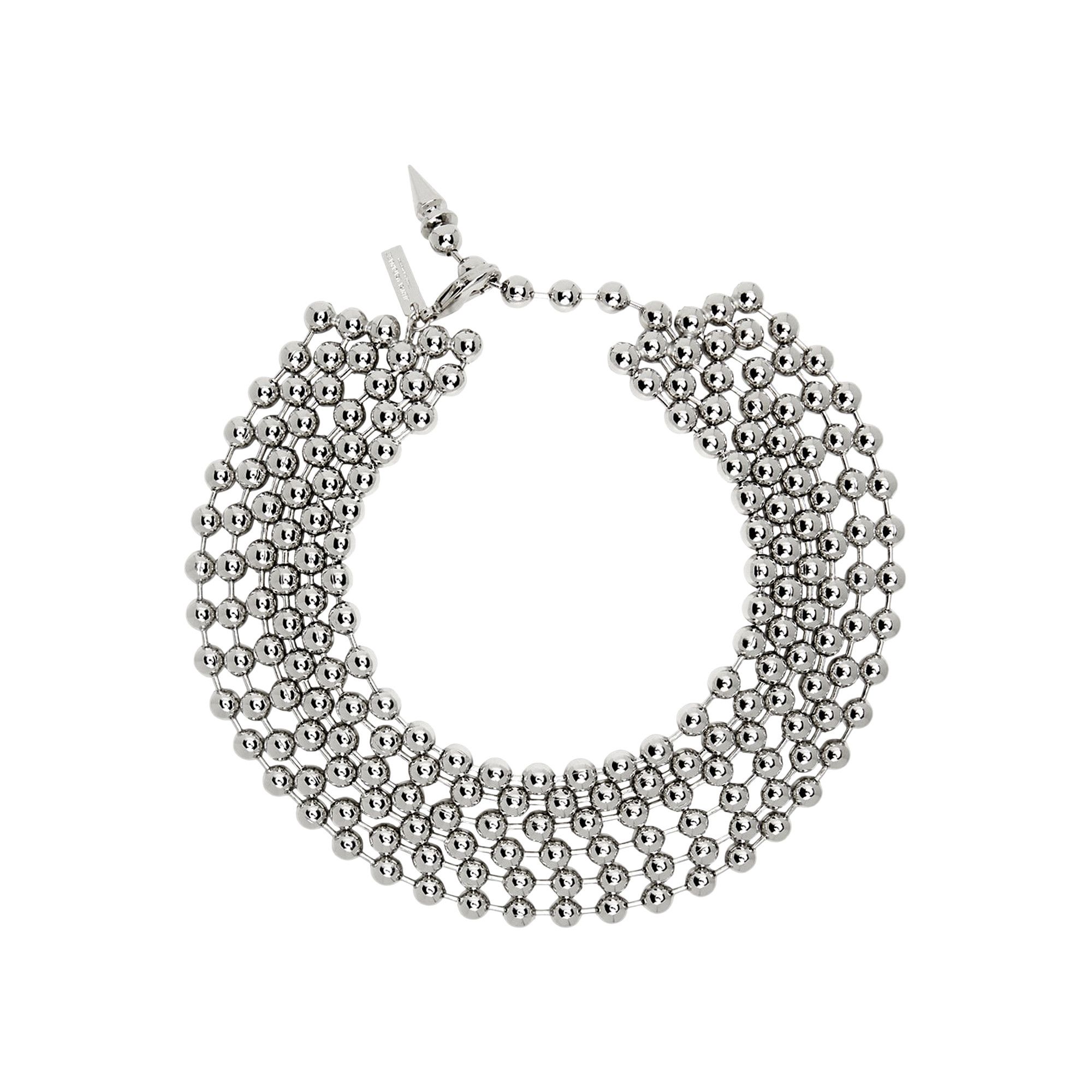Buy Junya Watanabe Ball Chain Choker Necklace 'Silver