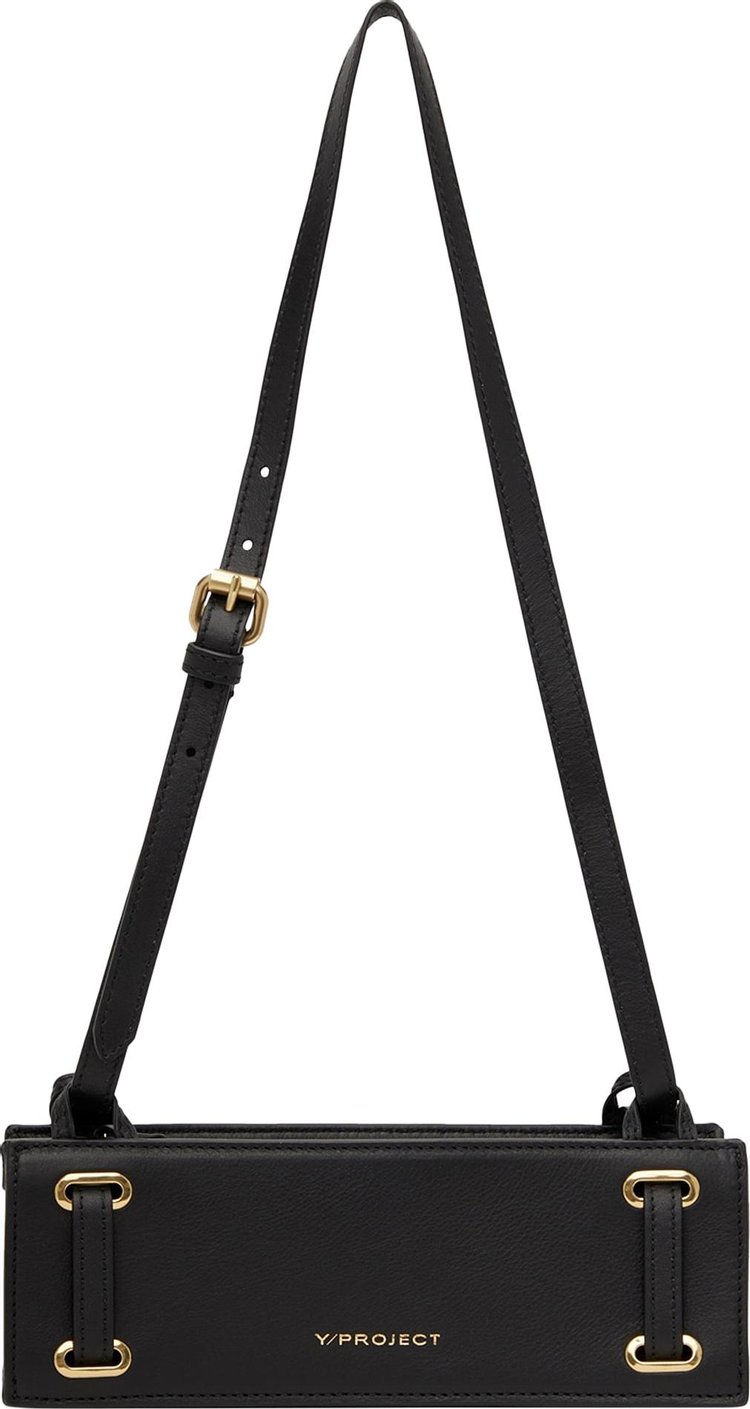 Y/Project Mini Accordion Leather Shoulder Bag - Black