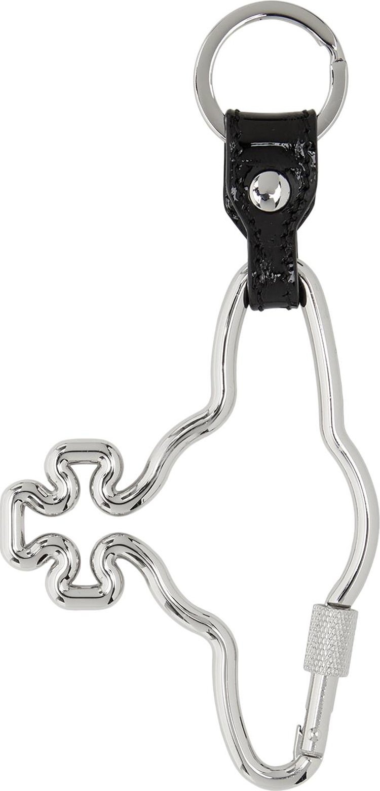 Vivienne Westwood Orb Carabiner Keychain Silver