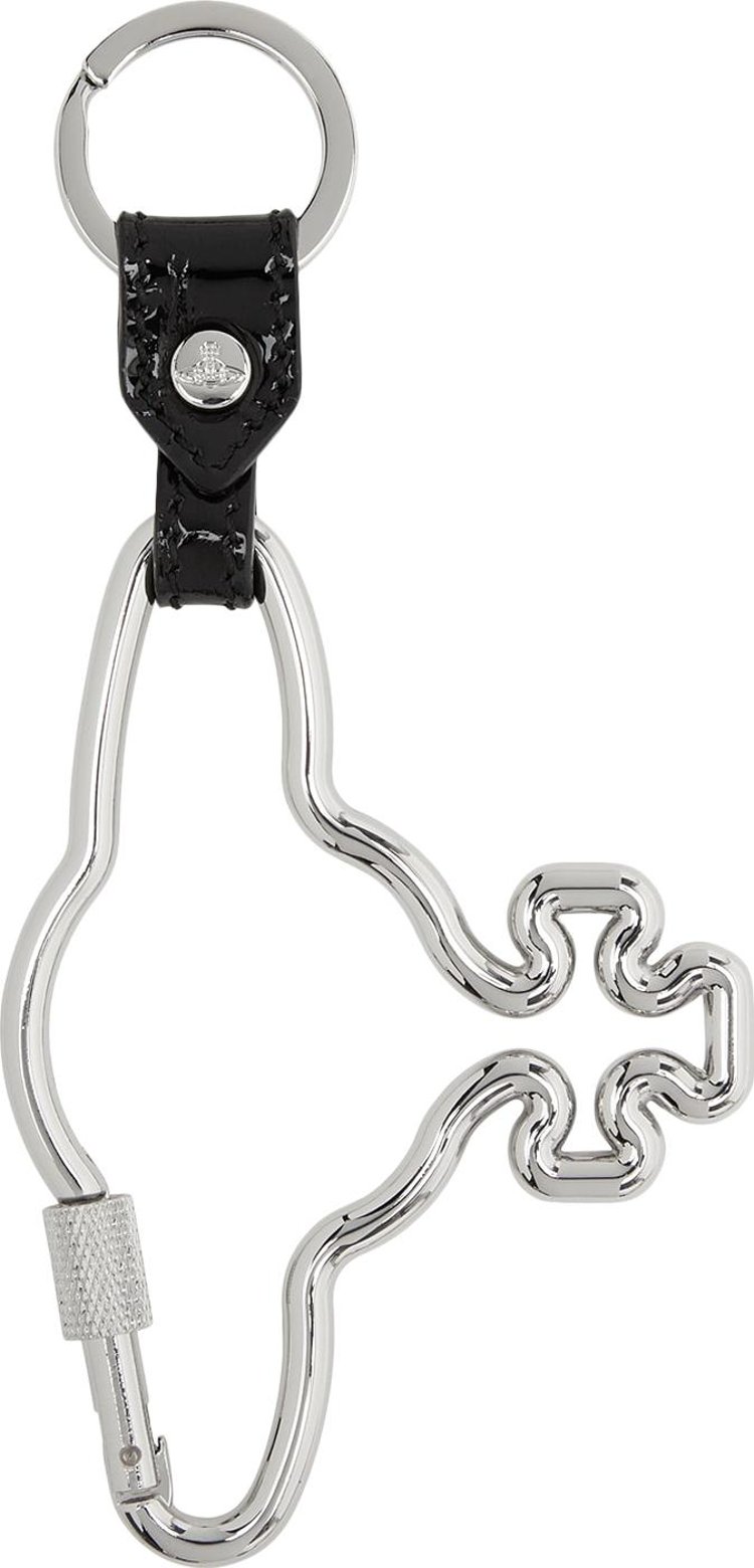 Vivienne Westwood Orb Carabiner Keychain 'Silver'
