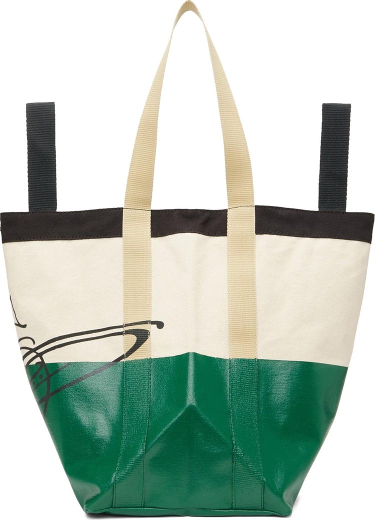 Vivienne Westwood Worker Runner Holdall Tote BeigeGreen