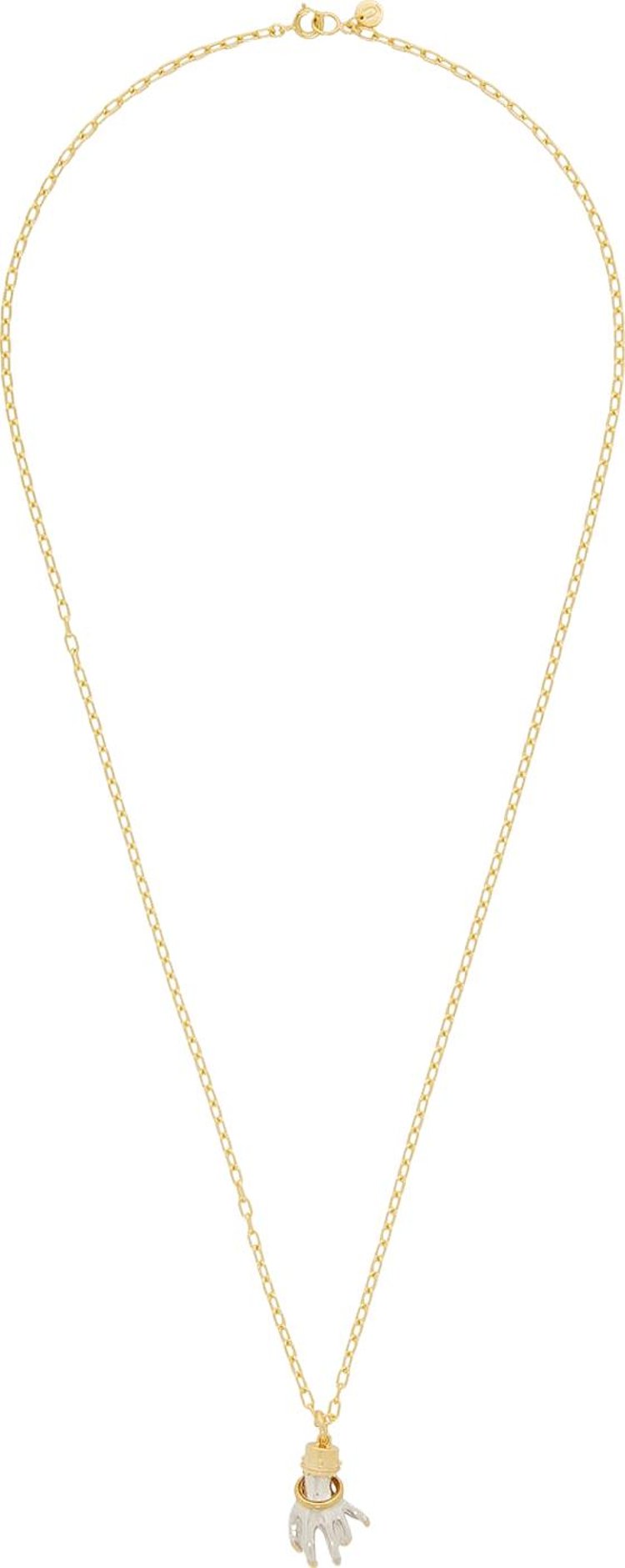 Undercover Hand Necklace Gold