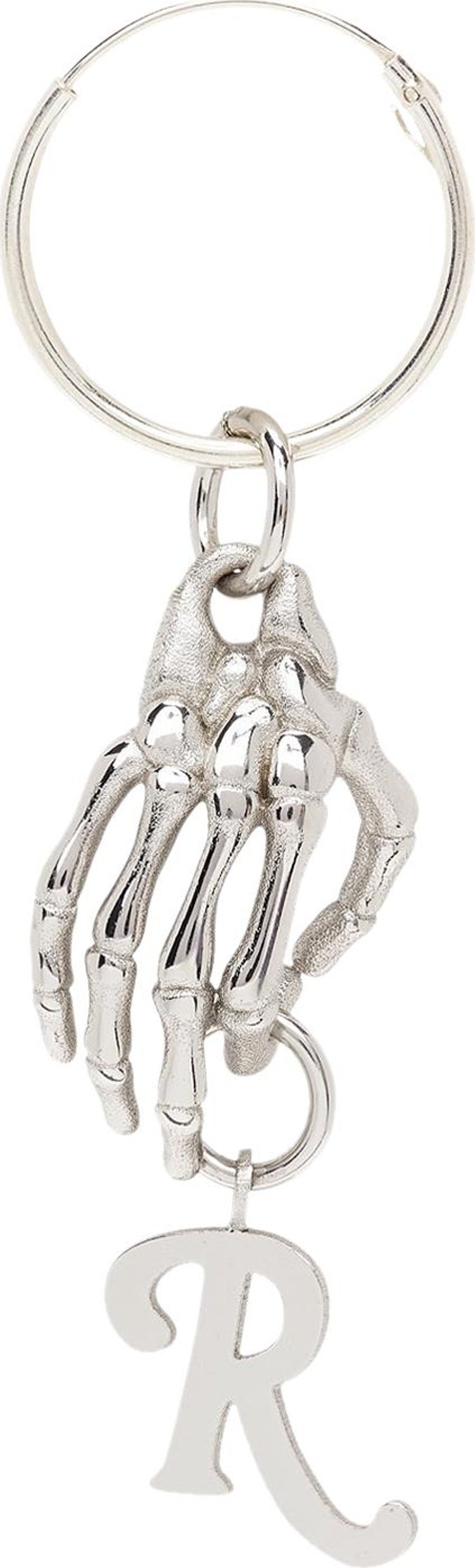 Raf Simons Skeleton Hand Single Earring 'Silver'