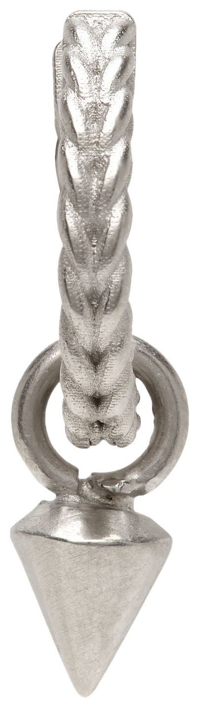 Maison Margiela Semi Polished Earring Silver