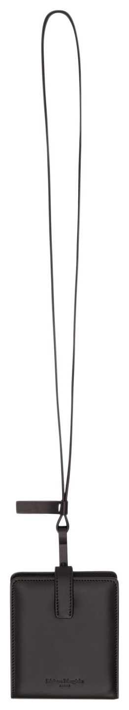 Maison Margiela Lanyard Strap Wallet Black