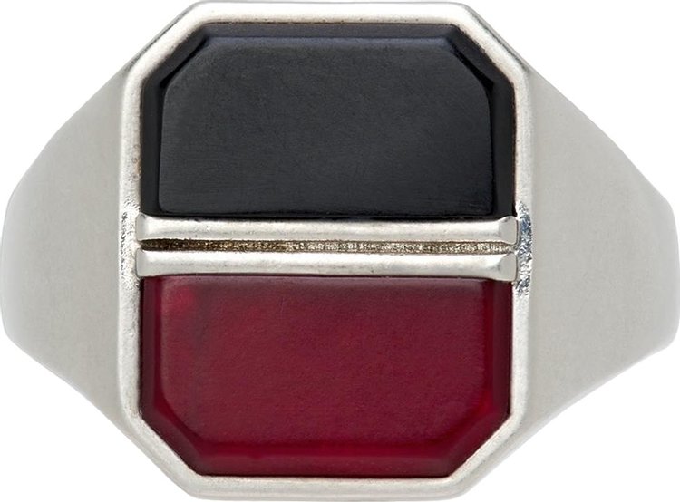 Maison Margiela Semi Polished Ring Silver