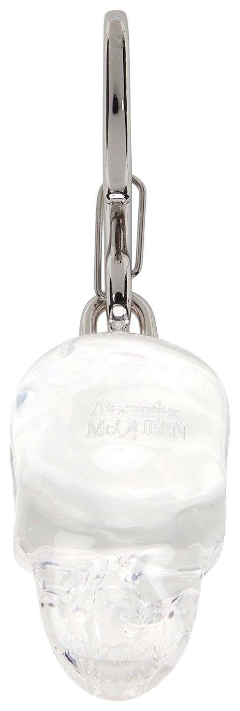 Alexander McQueen Skull Keychain Transparent