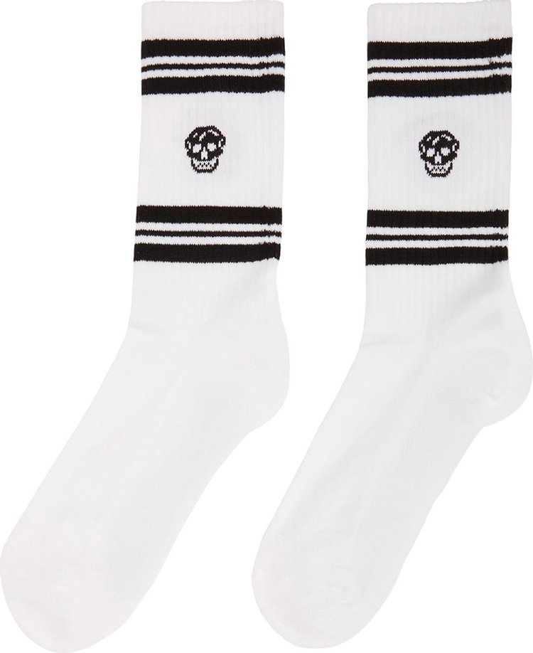 Alexander McQueen Skull Sport Socks White