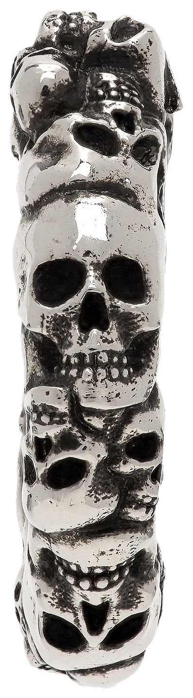 Alexander McQueen Skull Single Earring Silver