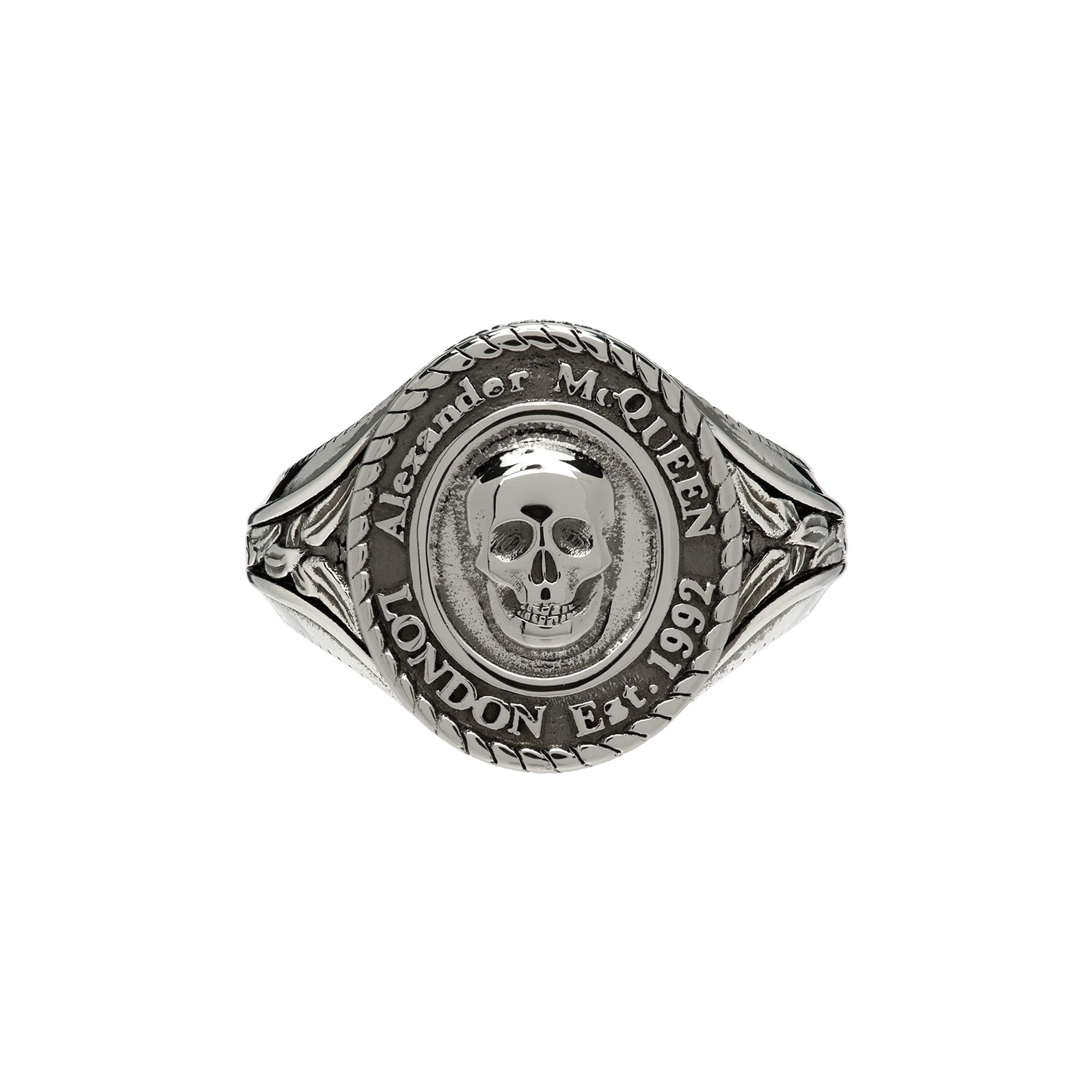 Alexander mcqueen shop signet ring