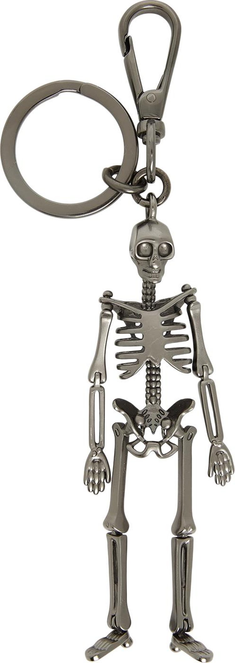 Alexander McQueen Skeleton Keychain 'Gunmetal'