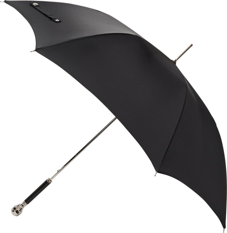 Alexander McQueen Skull Long Umbrella BlackSilver