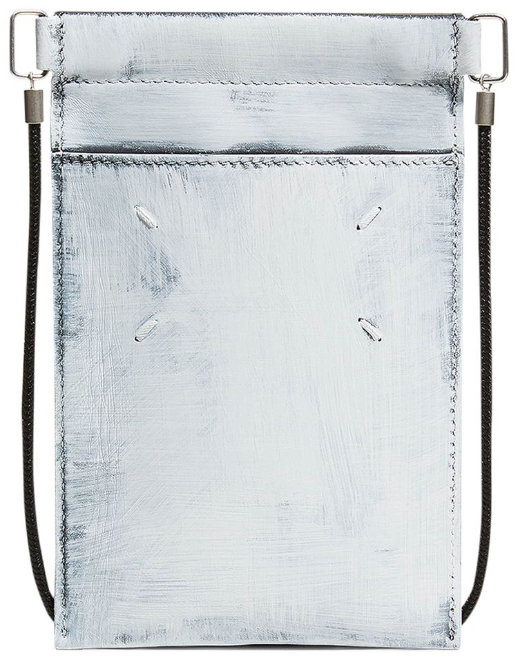 Maison Margiela Hand Painted Leather Small Bag WhiteBlack