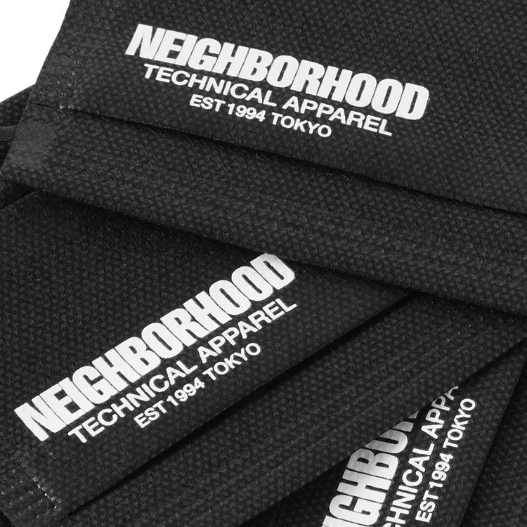 Neighborhood Face Mask 3 Pack Black