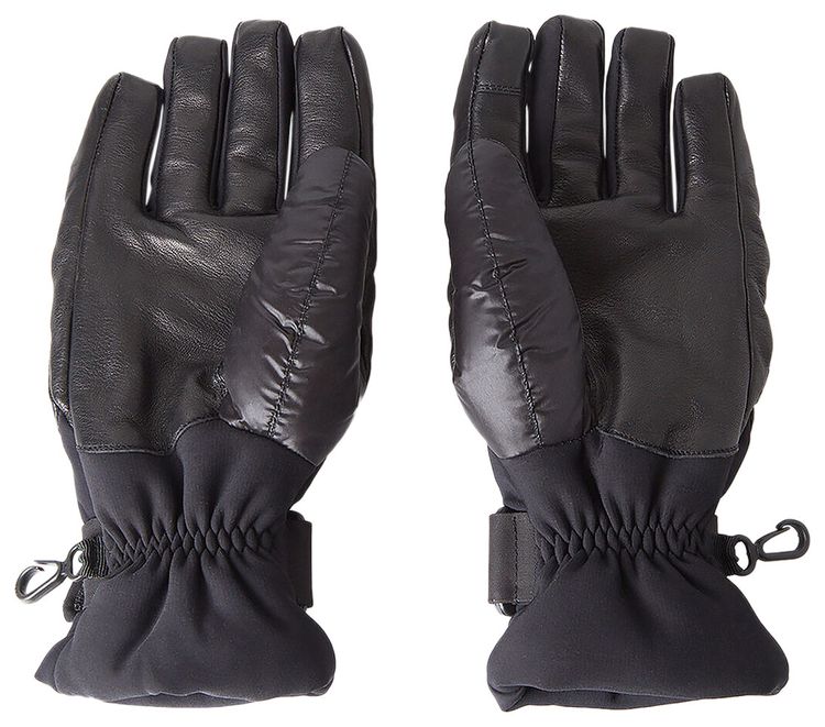 Moncler Grenoble Technical Down Gloves Black