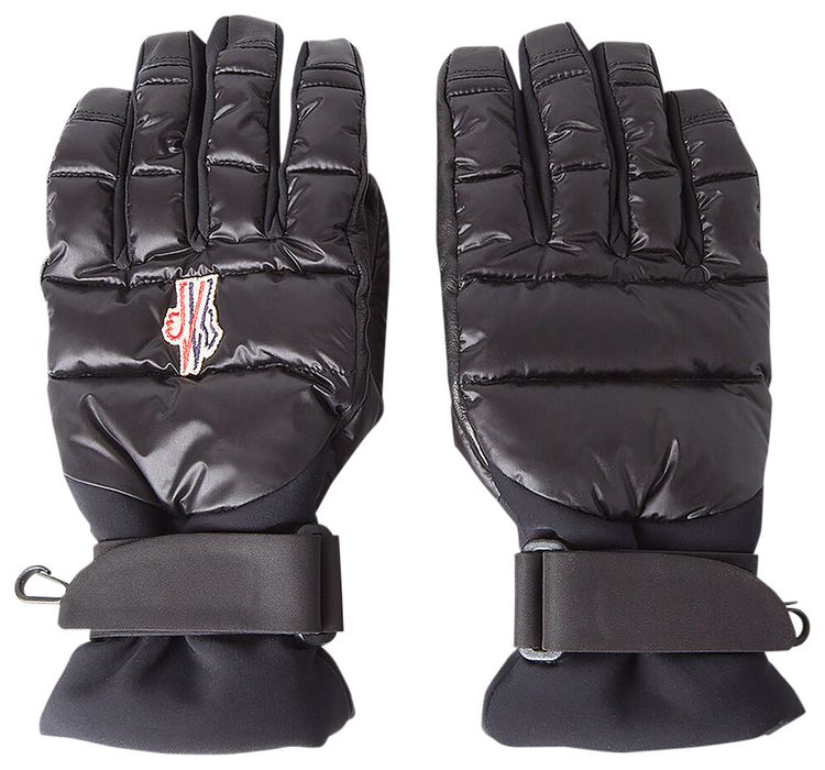 Moncler Grenoble Technical Down Gloves Black