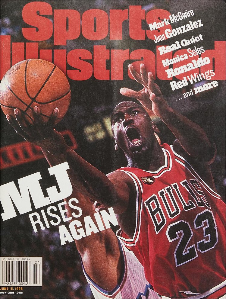 Sports Illustrated Vintage Michael Jordan (Mj Rises Again), June 15, 1998 Issue