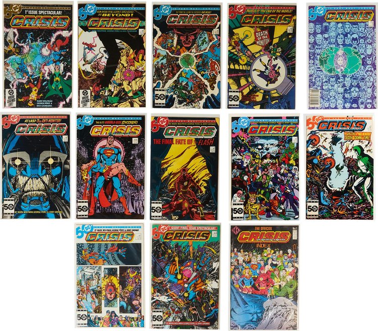DC Comics Vintage 1986 Crisis On Infinite Earths Full Run (12 Issues)