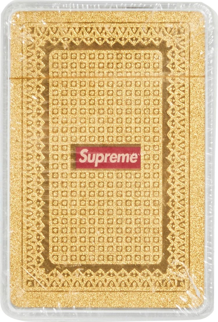 Pre-Owned Supreme Poker Cards 'Gold'