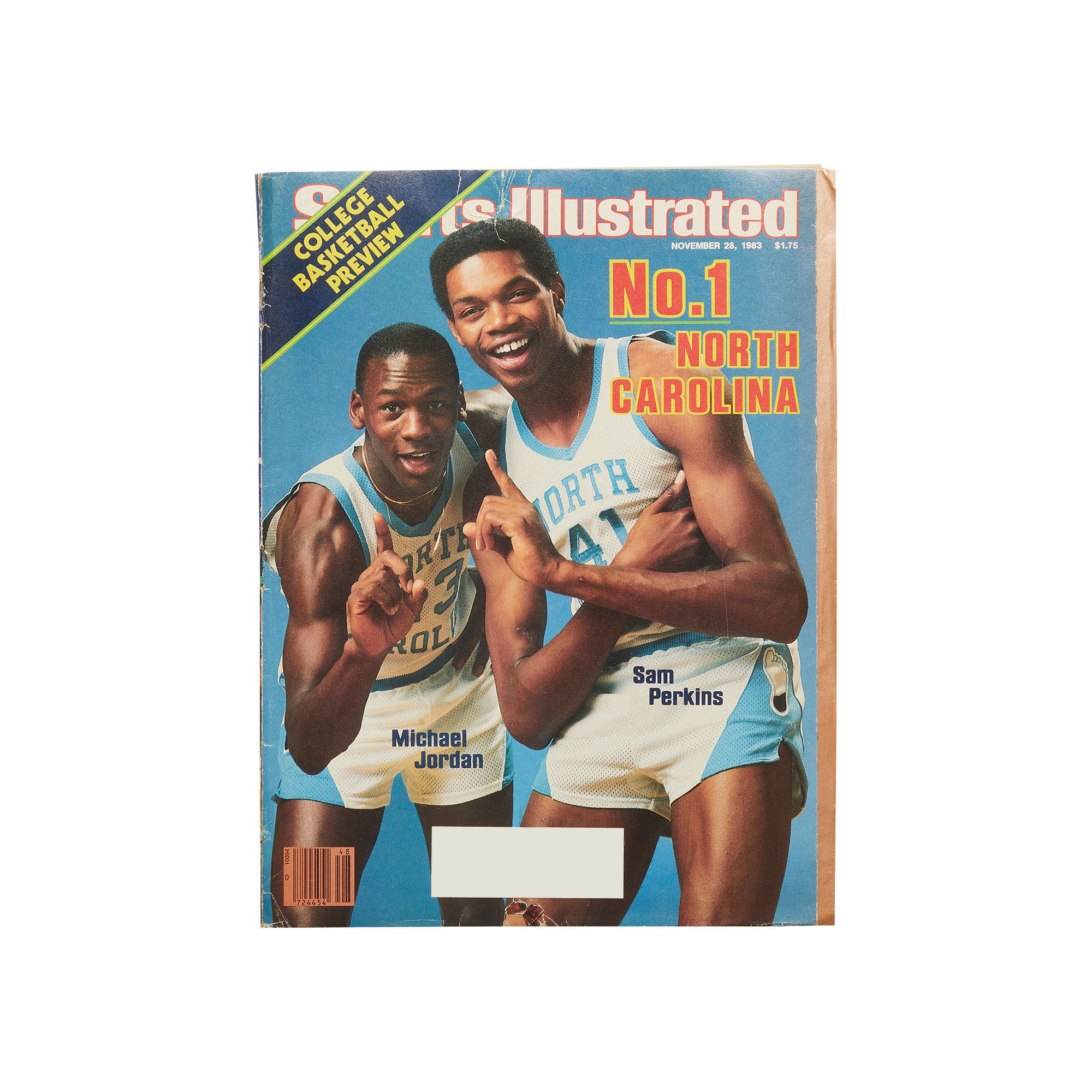 Achetez des Sports Illustrated Vintage Michael Jordan And Sam Perkins No.1 North Carolina November 28 1983 Issue 3934 100001004MJSP MULT GOAT CA