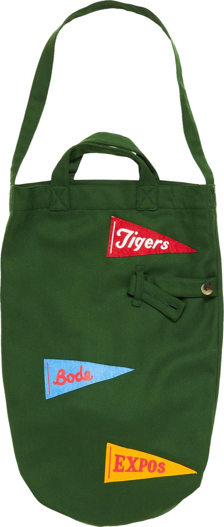 Bode Twill Pennant Tote 'Evergreen'