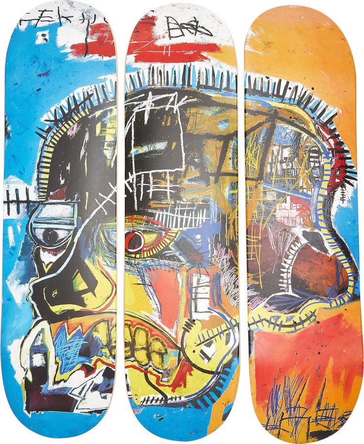 The Skateroom Jean-Michel Basquiat: In Italian Skateboards (Set Of Three) 'Multicolor'