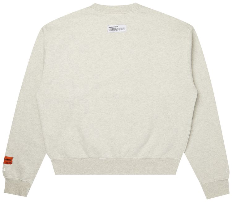 Heron Preston Crewneck Split Herons Grey Melange